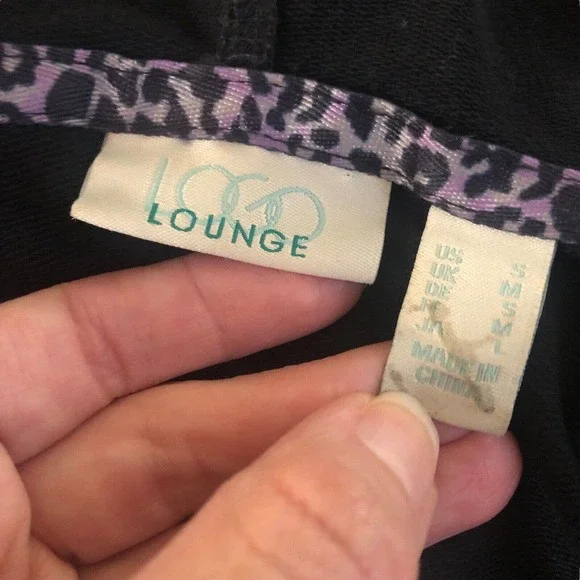 Logo Lounge Lori Goldstein Hoodie Jacket Zip Up Handkerchief Hem - Picture 6 of 6